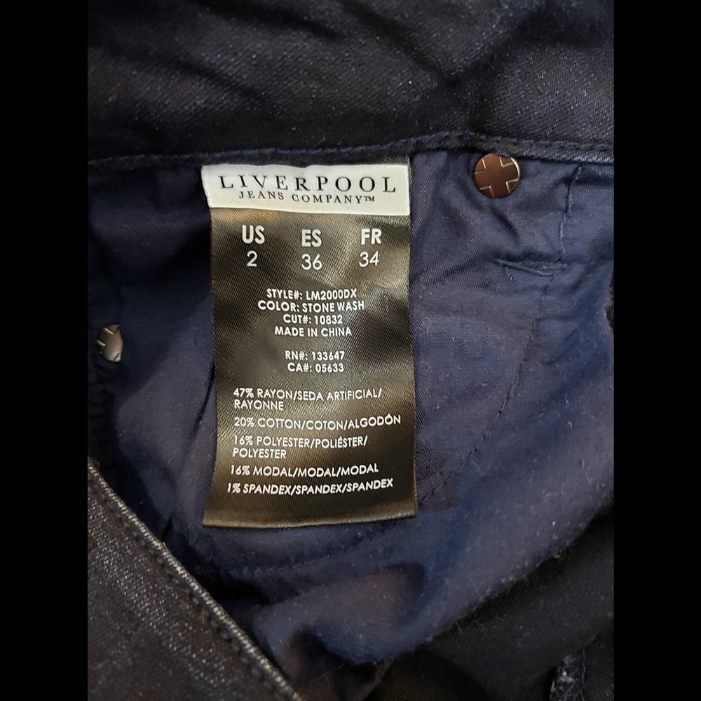 LiverPool jeans company stonewash skinny jeans - Picture 5 of 6
